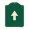 Signmission Straight Thru Straight Thru Symbol Heavy-Gauge Aluminum Architectural Sign, 24" x 18", G-1824-22834 A-DES-G-1824-22834 - alternate 1